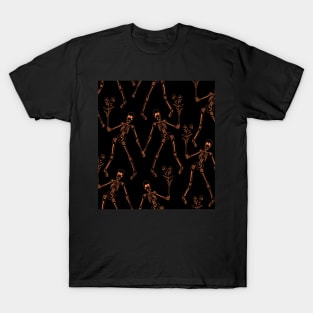 Black Dancing Skulls T-Shirt